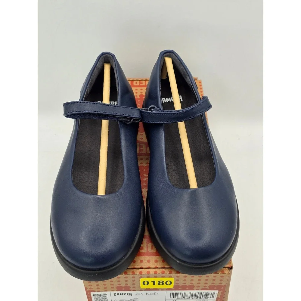 Camper Duet Kids Mary Jane Kids Size 3.5 Blue Leather K800549-007 - New